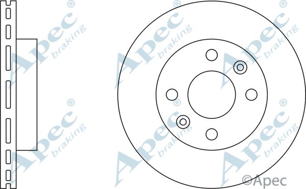 APEC BRAKING Тормозной диск DSK280